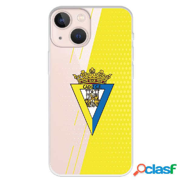 Funda para iPhone 13 Mini del Cádiz Fondo Amarillo y