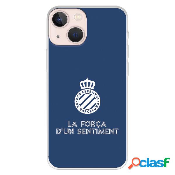 Funda para iPhone 13 Mini del RCD Espanyol Escudo Fondo Azul