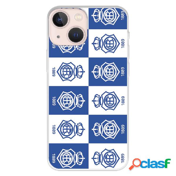 Funda para iPhone 13 Mini del Recre Patron Escudos Cuadrados