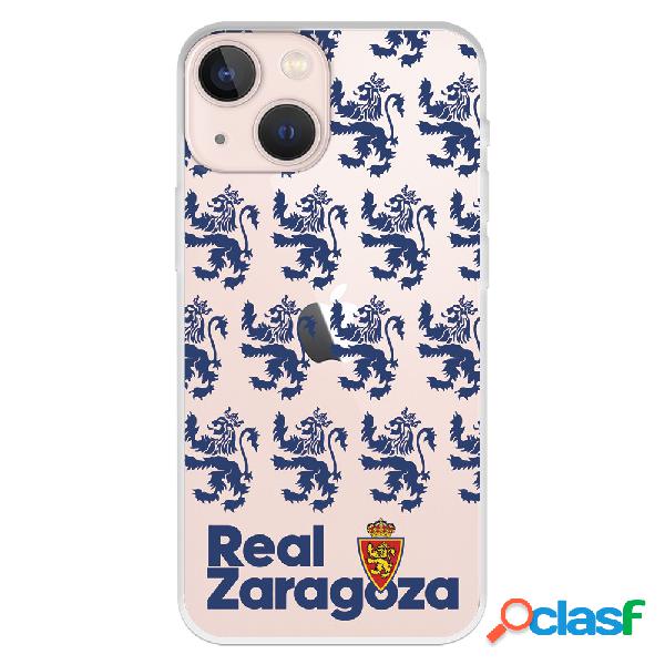 Funda para iPhone 13 Mini del Zaragoza Patron Transparente -