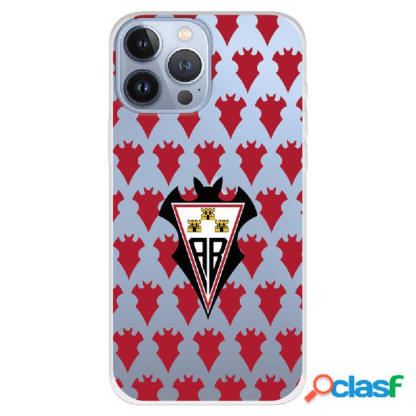 Funda para iPhone 13 Pro Max del Albacete Escudo Patron Rojo