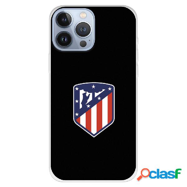 Funda para iPhone 13 Pro Max del Atleti Escudo Fondo Negro -