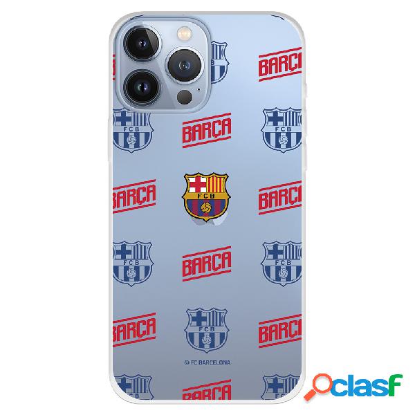 Funda para iPhone 13 Pro Max del Barcelona Escudo Patron