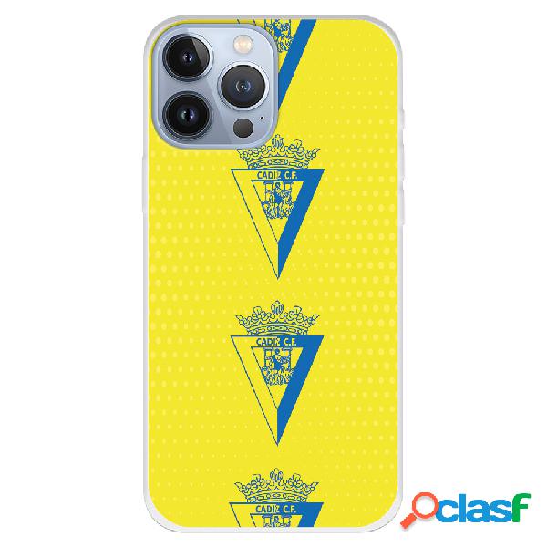 Funda para iPhone 13 Pro Max del Cádiz Escudo Patron