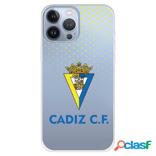 Funda para iPhone 13 Pro Max del Cádiz Escudo Transparente