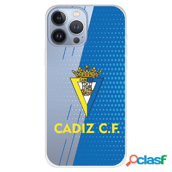 Funda para iPhone 13 Pro Max del Cádiz Fondo Azul y