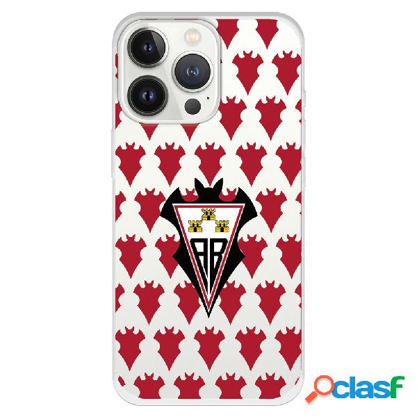 Funda para iPhone 13 Pro del Albacete Escudo Patron Rojo