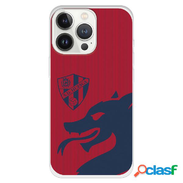Funda para iPhone 13 Pro del Huesca Dragon Azul y Rojo -