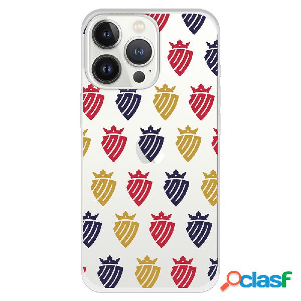 Funda para iPhone 13 Pro del Osasuna Patron Escudos Colores