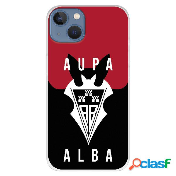 Funda para iPhone 13 del Albacete Escudo Aupa Alba Blanco -