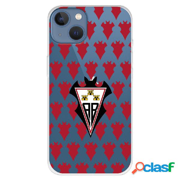 Funda para iPhone 13 del Albacete Escudo Patron Rojo