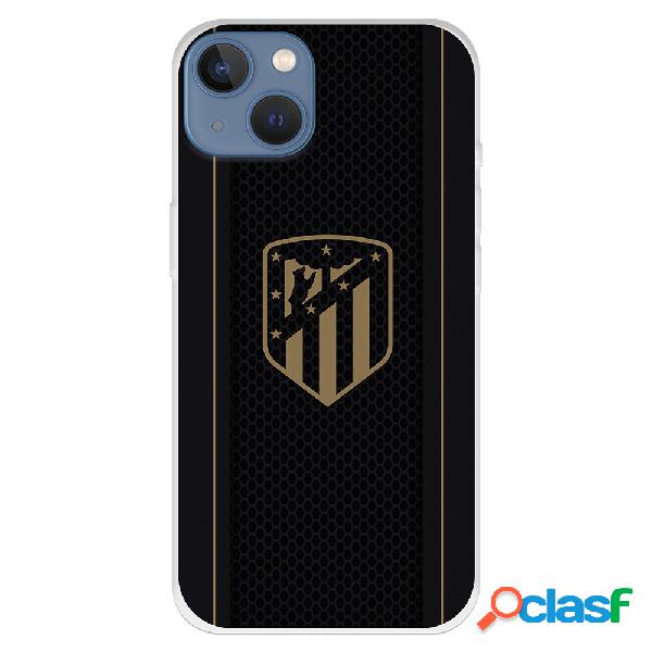 Funda para iPhone 13 del Atleti Escudo Dorado Fondo Negro -