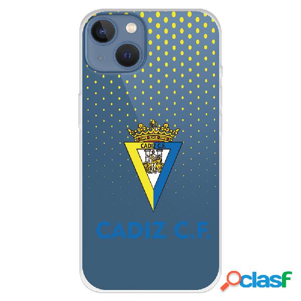 Funda para iPhone 13 del Cádiz Escudo Transparente Puntos
