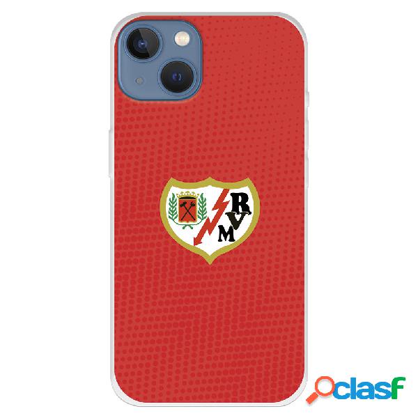 Funda para iPhone 13 del Rayo Vallecano Escudo Fondo Rojo -