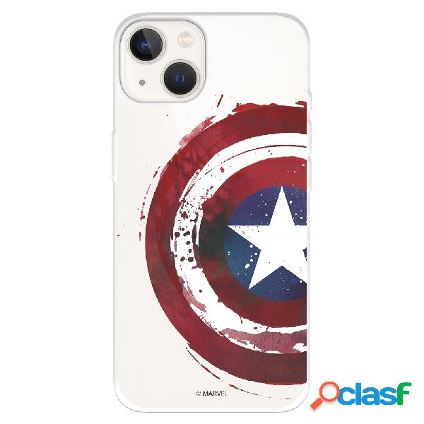 Funda para iPhone 14 Oficial de Marvel Capitan América