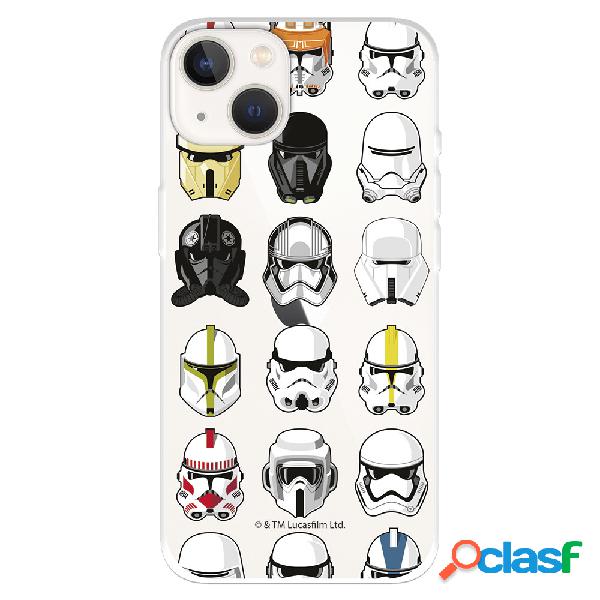 Funda para iPhone 14 Oficial de Star Wars Patron Cascos -