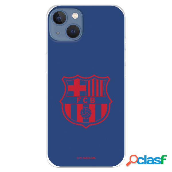 Funda para iPhone 14 Plus del FC Barcelona Escudo Rojo Fondo