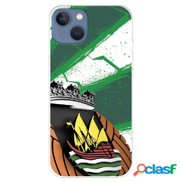 Funda para iPhone 14 Plus del Rio Ave FC Escudo Fondo Verde