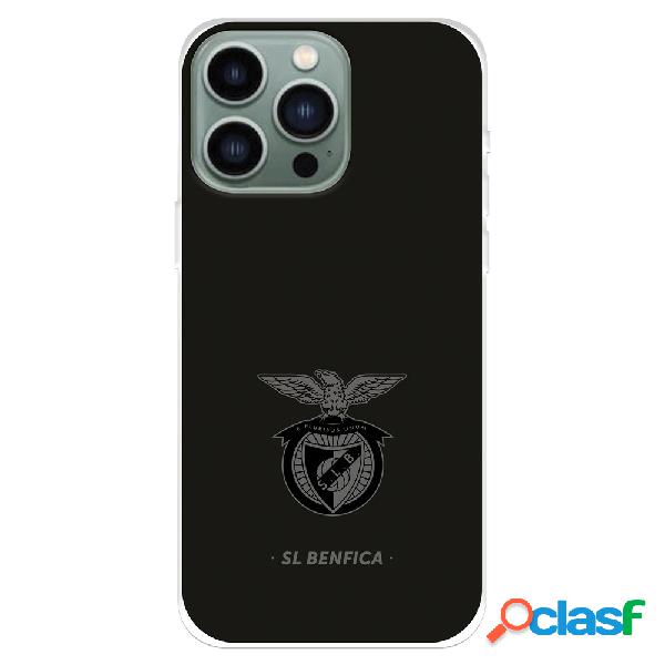 Funda para iPhone 14 Pro Max del Benfica Escudo Fondo Negro