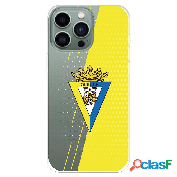 Funda para iPhone 14 Pro Max del Cádiz CF Fondo Amarillo y