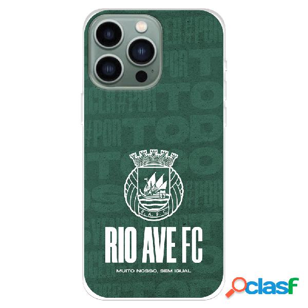 Funda para iPhone 14 Pro Max del Rio Ave FC Escudo Blanco -