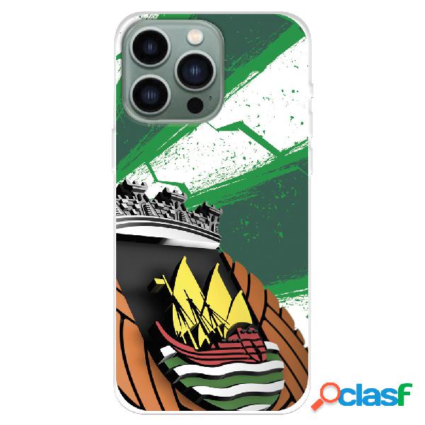 Funda para iPhone 14 Pro Max del Rio Ave FC Escudo Fondo