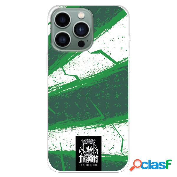 Funda para iPhone 14 Pro Max del Rio Ave FCVerdes y Blancas