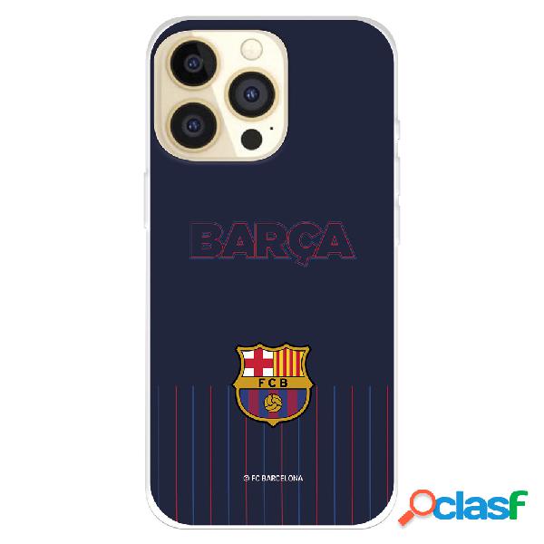 Funda para iPhone 14 Pro del FC Barcelona Barsa Fondo Azul -