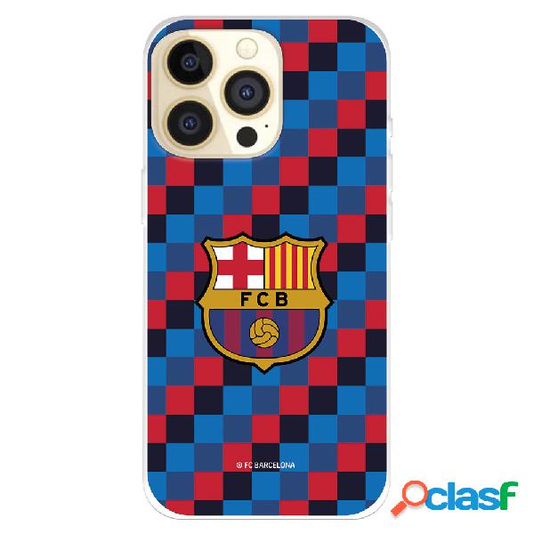 Funda para iPhone 14 Pro del FC Barcelona Escudo Fondo