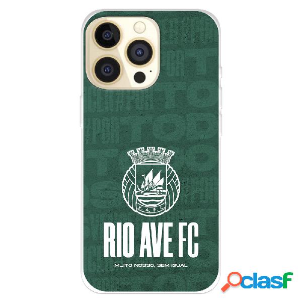 Funda para iPhone 14 Pro del Rio Ave FC Escudo Blanco -