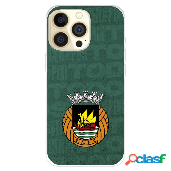 Funda para iPhone 14 Pro del Rio Ave FC Escudo Fondo Verde -