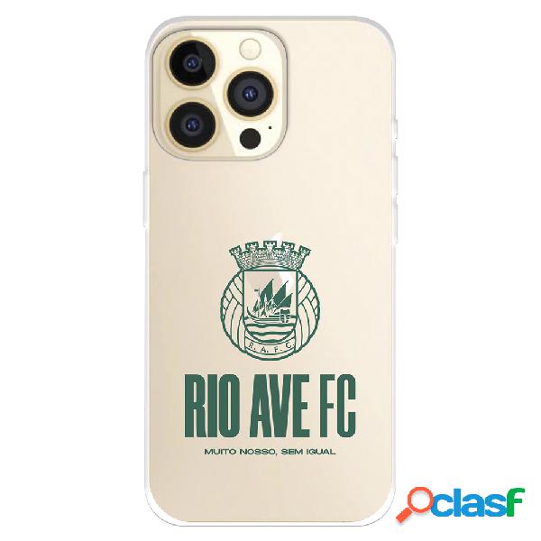 Funda para iPhone 14 Pro del Rio Ave FC Escudo Leather Case