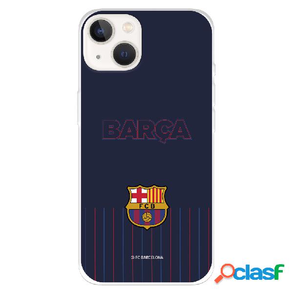 Funda para iPhone 14 del FC Barcelona Barsa Fondo Azul -