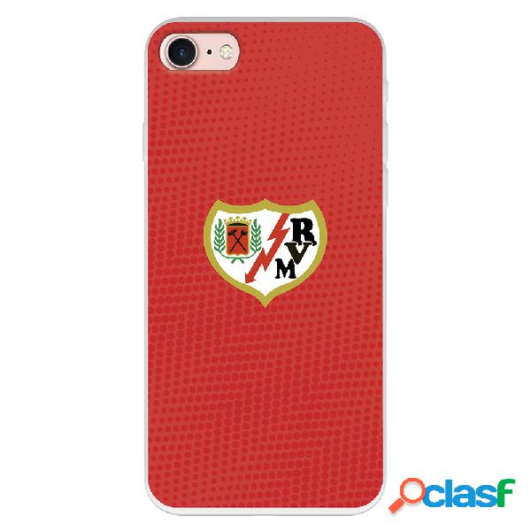 Funda para iPhone 7 del Rayo Vallecano Escudo Fondo Rojo -