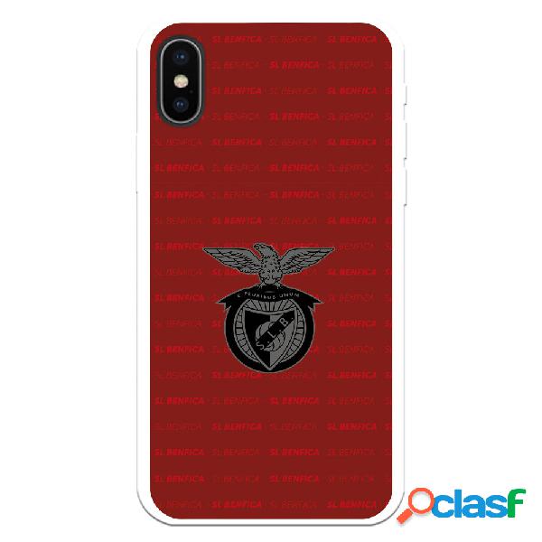 Funda para iPhone X del Escudo Fondo Granate - Licencia