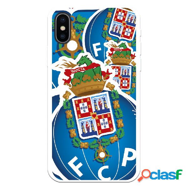 Funda para iPhone X del Futebol Club Oporto Escudo Dibujo -