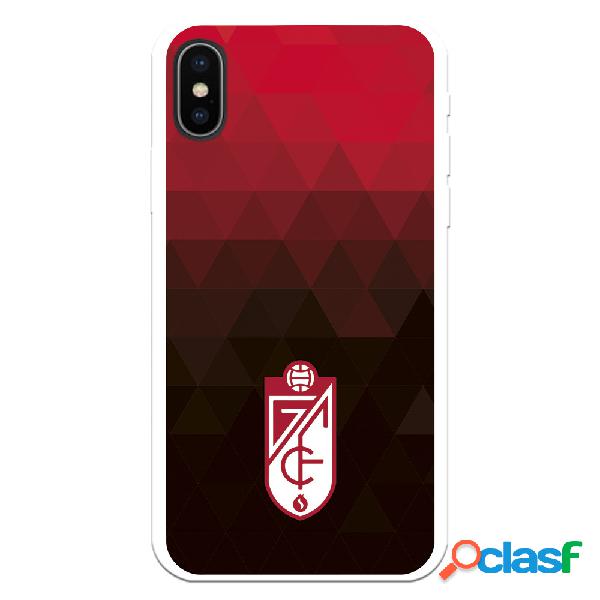 Funda para iPhone X del Granada CF Escudo - Fondo Rojo y