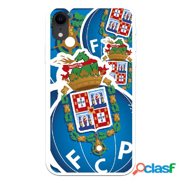 Funda para iPhone XR del Futebol Club Oporto Escudo Dibujo -