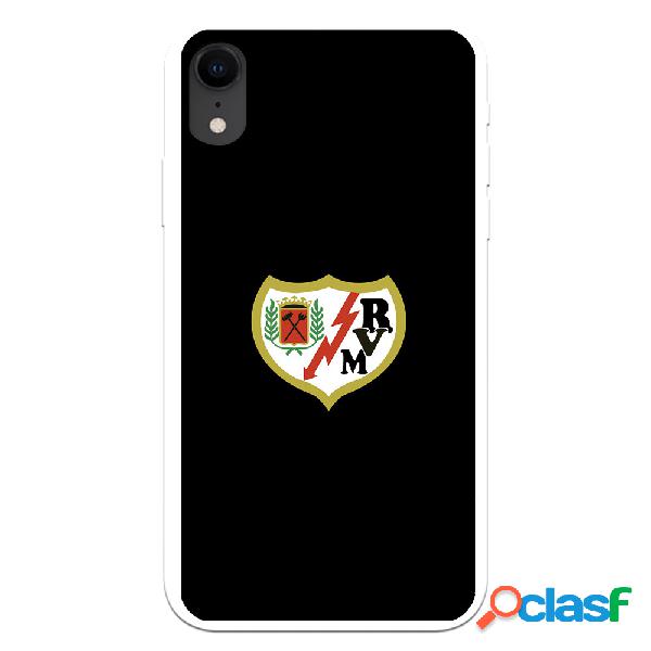Funda para iPhone XR del Rayo Vallecano Escudo Fondo Negro -