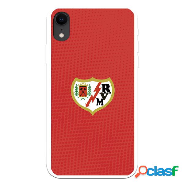 Funda para iPhone XR del Rayo Vallecano Escudo Fondo Rojo -