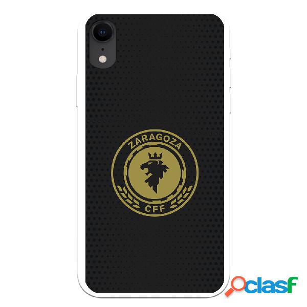 Funda para iPhone XR del Zaragoza CF Femenino Escudo Fondo