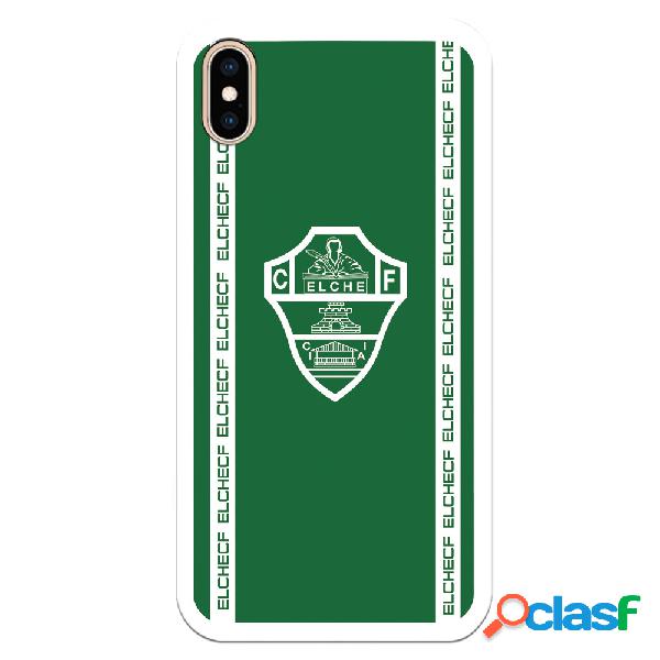 Funda para iPhone XS Max del Elche CF Escudo Fondo Verde