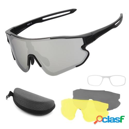 Gafas de ciclismo con 2 lentes intercambiables UV400 Gafas