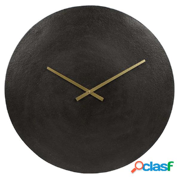 Gifts Amsterdam Reloj de pared Moon L aluminio negro 38 cm