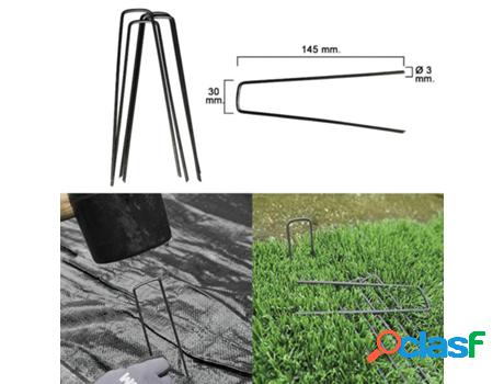 Grapa metálica para fijacion mallas y cesped (20 piezas)