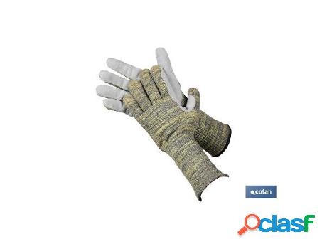 Guante anticorte 35cms c/refuerzo t-10