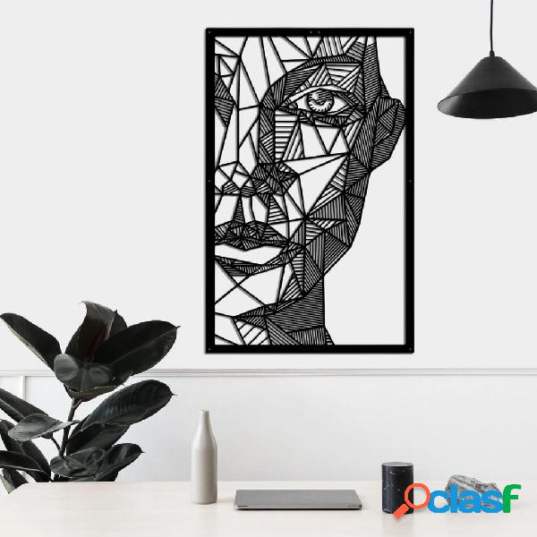 Homemania Decoración de pared Silhouette 65x100 cm metal