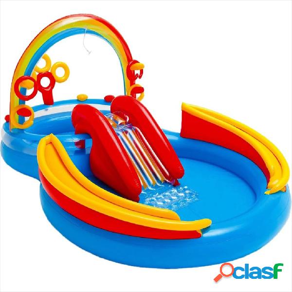 INTEX Piscina inflable Rainbow Ring Play Center 297x193