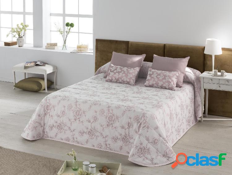 JVR Colcha Bouti Estampada Modelo Fantasy - Rosa / 205 cm