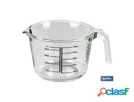 Jarra medidora de vidrio borosilicato 1 l modelo baritina